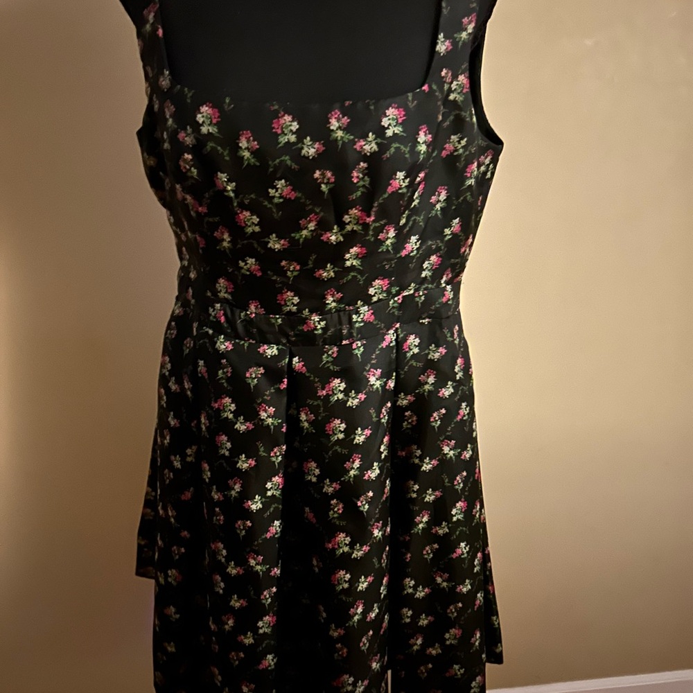 Jill Stuart Floral Black Mini Dress